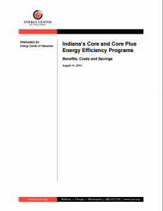 Indiana’s Core and Core Plus Energy Efficiency Programs