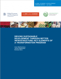 Driving Sustainable Development Through Better Infrastructure: Key Elements of a Transformation Program