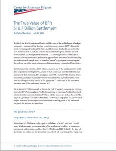 The True Value of BP’s $18.7 Billion Settlement