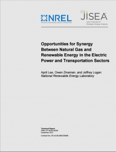 Opportunities for Synergy Between Natural Gas and Renewable Energy in the Electric Power and Transportation Sectors