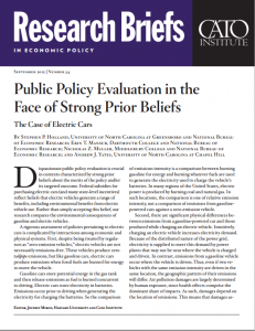 Public Policy Evaluation in the Face of Strong Prior Beliefs: The Case of Electric Cars