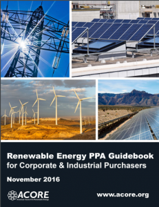 Renewable Energy PPA Guidebook for Corporate and Industrial Purchasers.