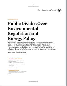 Public Divides Over Environmental Regulation and Energy Policy