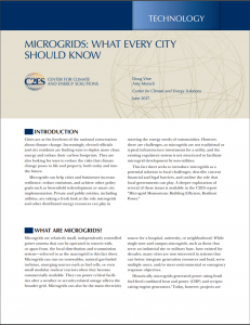Microgrids: What Every City Should Know