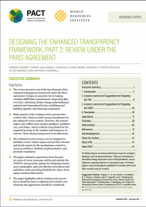 Designing The Enhanced Transparency Framework, Part 2: Review Under The Paris Agreement