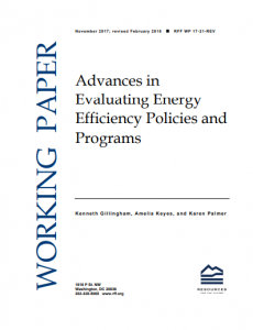 Advances in Evaluating Energy Efficiency Policies and Programs