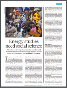 Energy studies need social science