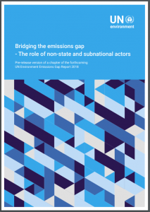 Bridging the emissions gap – The role of non-state and subnational actors