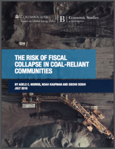 The Risk of Fiscal Collapse in Coal-Reliant Communities