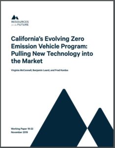 California’s Evolving Zero Emission Vehicle Program: Pulling New Technology into the Market