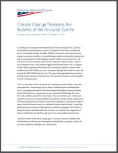 Climate Change Threatens the Stability of the Financial System