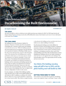 Climate Solutions Series: Decarbonizing the Built Environment