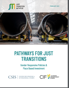 Pathways for Just Transitions: Gender-Responsive Policies and Place-Based Investment