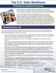 The U.S. Solar Workforce: Powering the American Economy
