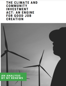 The Climate and Community Investment Act: An Engine for Good Job Creation