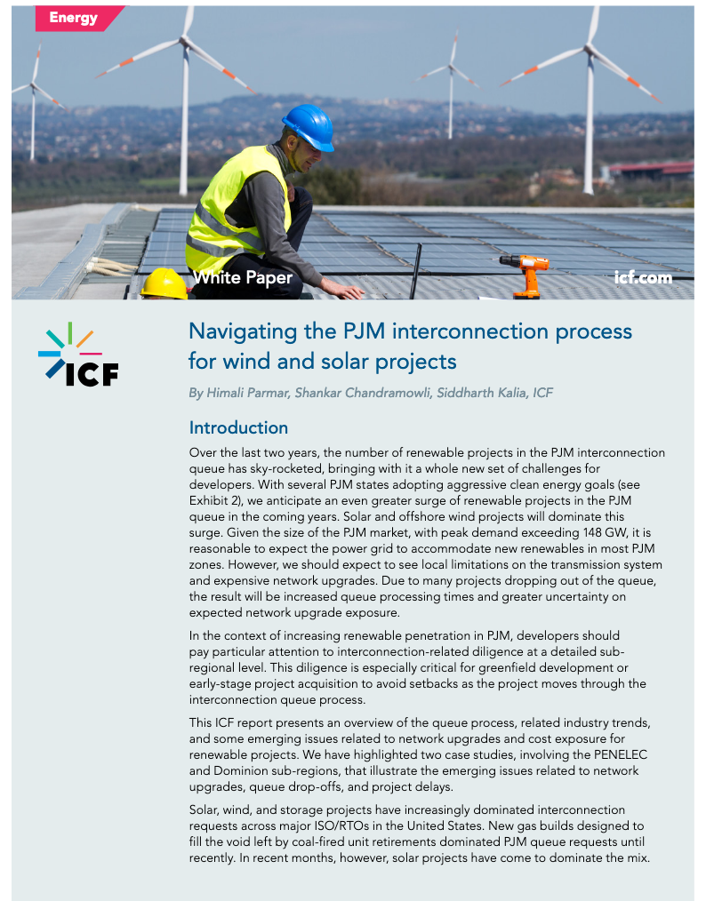 Navigating the PJM Interconnection Process for Wind and Solar Projects