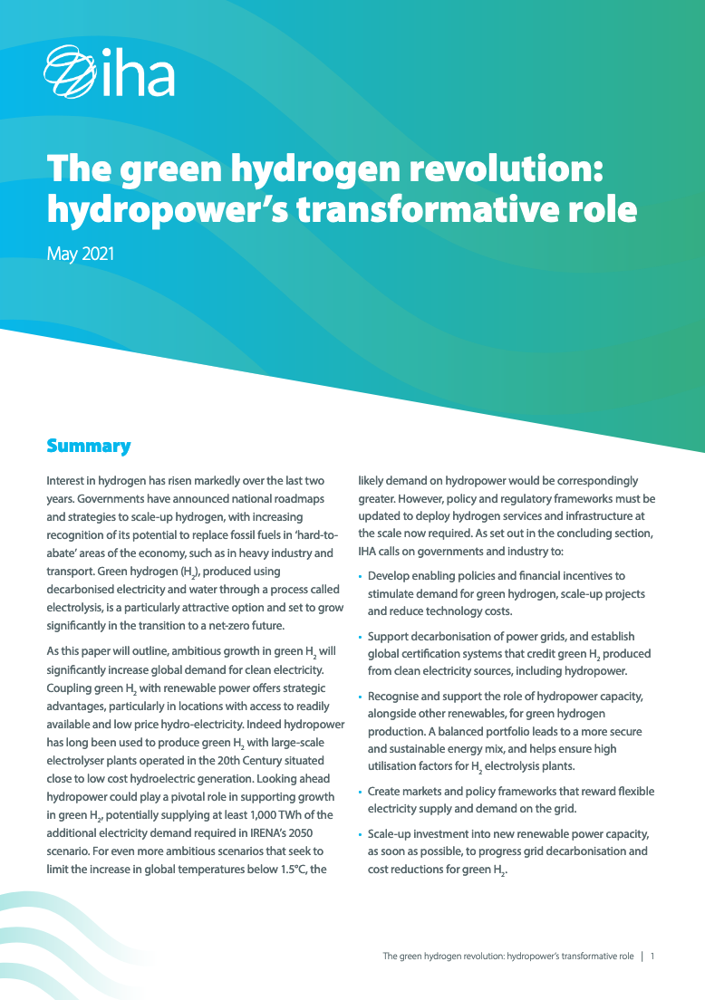 The Green Hydrogen Revolution: Hydropower’s Transformative Role