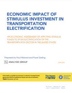 Economic Impact of Stimulus Investment in Transportation Electrification