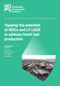 Tapping the Potential of NDCs and LT-LEDS to Address Fossil Fuel Production