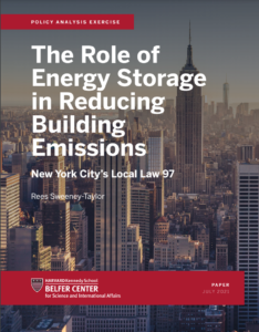 The Role of Energy Storage in Reducing Building Emissions: New York City’s Local Law 97