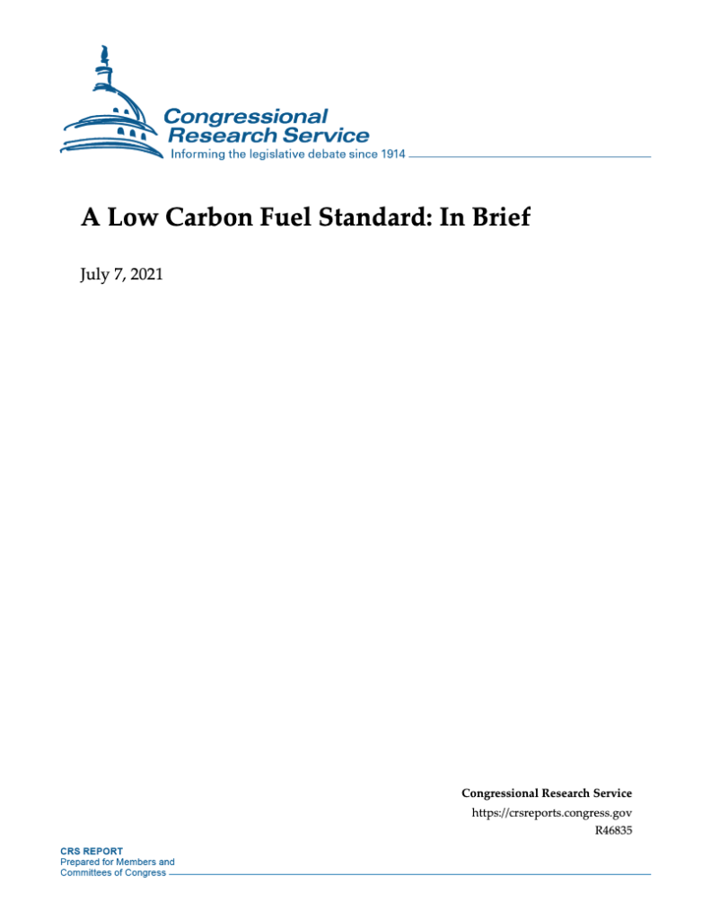 A Low Carbon Fuel Standard In Brief OurEnergyPolicy
