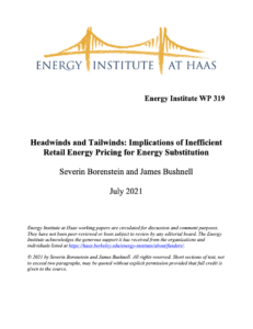 Headwinds and Tailwinds: Implications of Inefficient Retail Energy Pricing for Energy Substitution