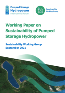 Working Paper on Sustainability of Pumped Storage Hydropower