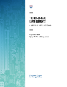 The Not-So-Rare Earth Elements: A Question of Supply and Demand