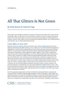 All That Glitters Is Not Green