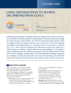 Using Digitalization to Achieve Decarbonization Goals
