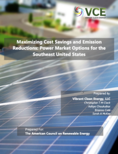 Maximizing Cost Savings and Emission Reductions: Power Market Options for the Southeast United States