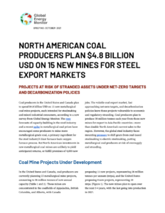 North American Coal Producers Plan $4.8 Billion USD On 15 New Mines For Steel Export Markets