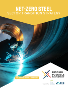 Net-Zero Steel Sector Transition Strategy