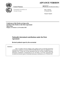 Nationally Determined Contributions Under the Paris Agreement: Revised Note By the Secretariat