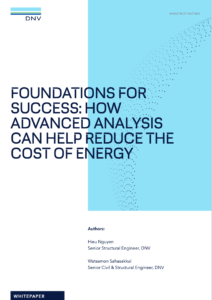 Foundations for Success: How Advanced Analysis Can Help Reduce the Cost of Energy