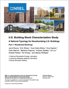 U.S. Building Stock Characterization Study: A National Typology for Decarbonizing U.S. Buildings