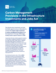 Carbon Management Provisions in the Infrastructure Investments and Jobs Act