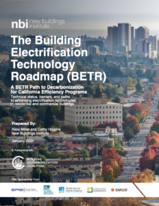 The Building Electrification Technology Roadmap (BETR)