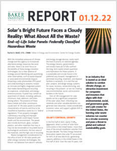 Solar’s Bright Future Faces a Cloudy Reality: What About All the Waste?