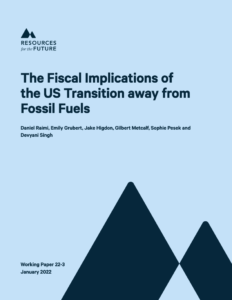 The Fiscal Implications of the US Transition Away from Fossil Fuels