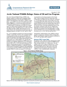 Arctic National Wildlife Refuge: Status of Oil and Gas Program