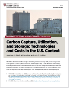 Carbon Capture, Utilization, and Storage: Technologies and Costs in the U.S. Context