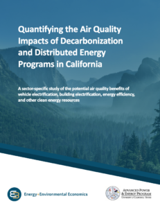 Quantifying the Air Quality Impacts of Decarbonization and Distributed Energy Programs in California