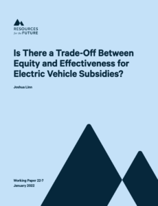 Is There a Trade-Off Between Equity and Effectiveness for Electric Vehicle Subsidies?
