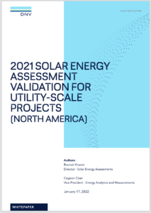 2021 Solar Energy Assessment Validation for Utility-Scale Projects (North America)