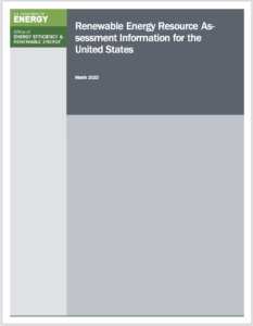 Renewable Energy Resource Assessment Information for the United States
