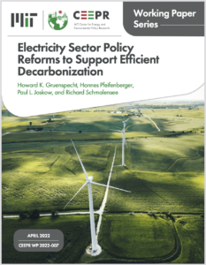 Electricity Sector Policy Reforms to Support Efficient Decarbonization