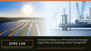 New Jersey’s Pathway to a 100% Carbon-Free Electricity Supply: Policy and Technology Choices Through 2050