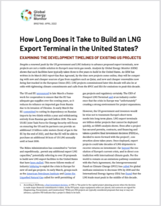 How Long Does it Take to Build an LNG Export Terminal in the United States?