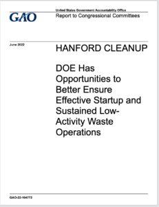 Hanford Cleanup: DOE Has Opportunities to Better Ensure Effective Startup and Sustained Low-Activity Waste Operations